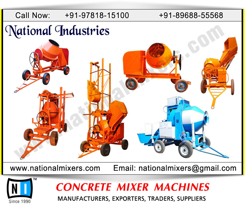 Concrete Mixer Machines Manufacturers Exporters in Ludhiana Punjab India