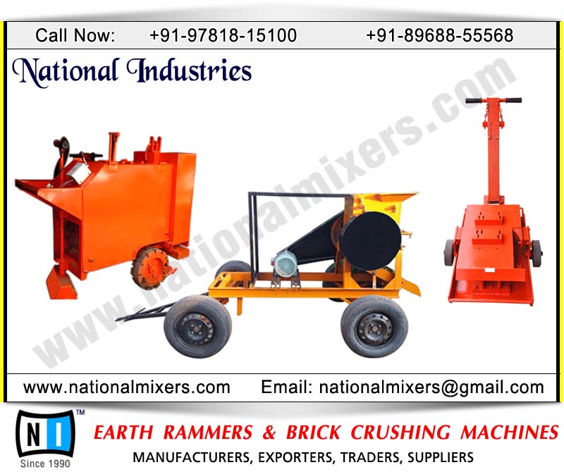 Earth Rammers and Brick Crushing Machines Manufacturers in Ludhiana Punjab India
