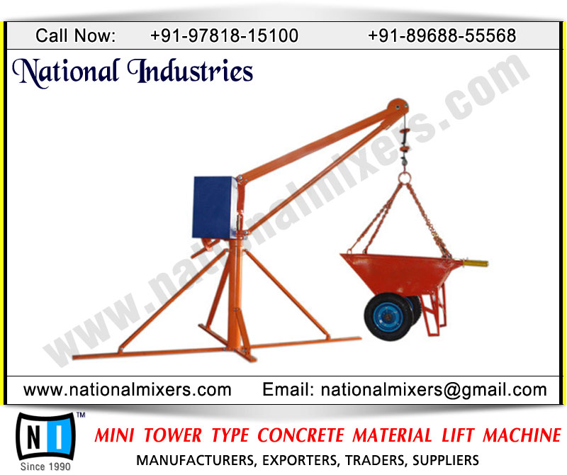 mini tower type concrete material lift machine
