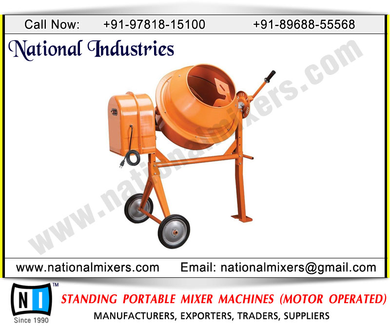 standing portable mixer machine motor operated